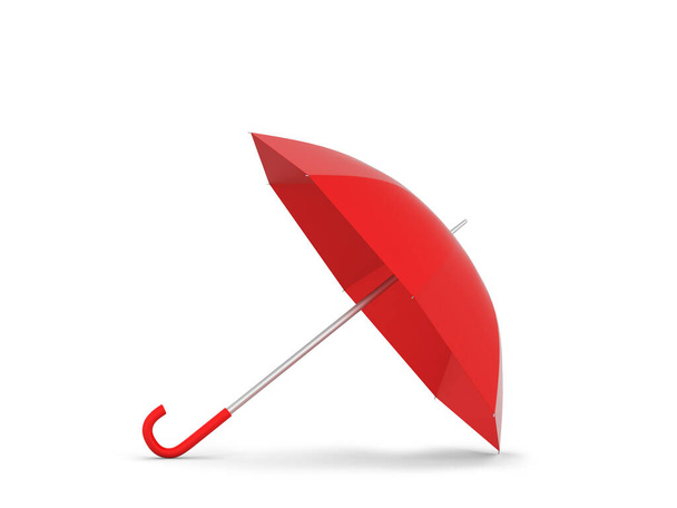 Blank opened umbrella. 3d illustration isolated on white background  - Zdjęcie, obraz