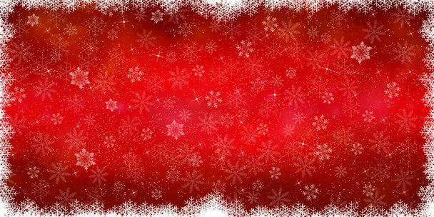 Snow Christmas winter watercolor background  - Vector, Image
