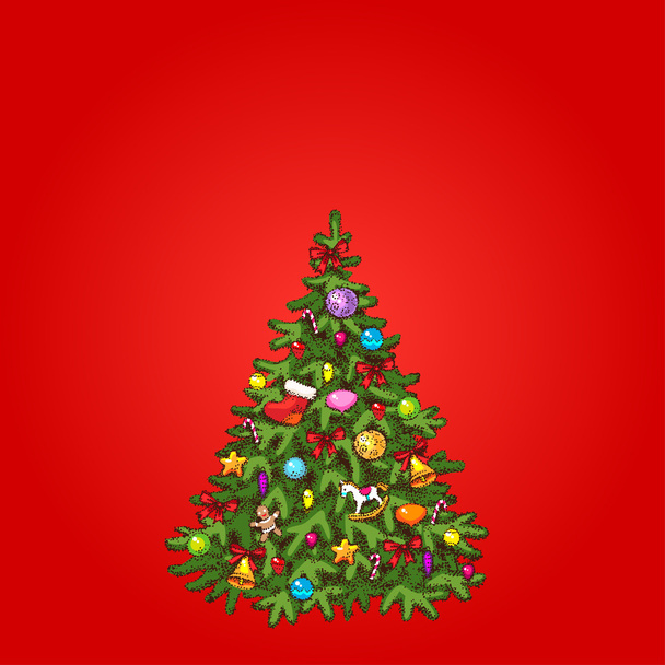 Noel ağacı - Vektör, Görsel