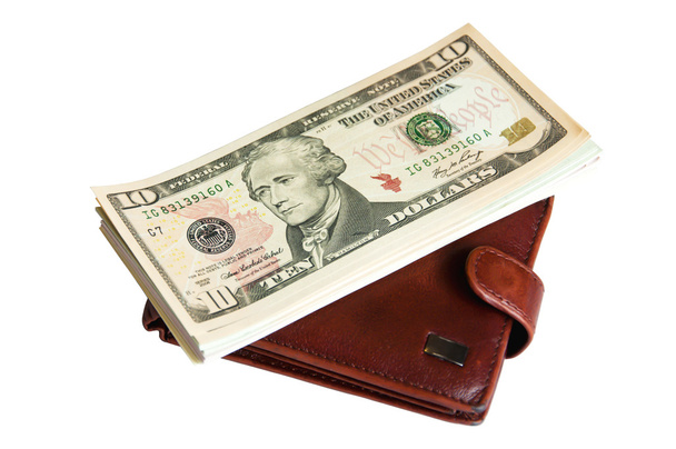 Wallet and Dollars - Photo, Image