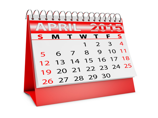 4 月のカレンダー - 写真・画像