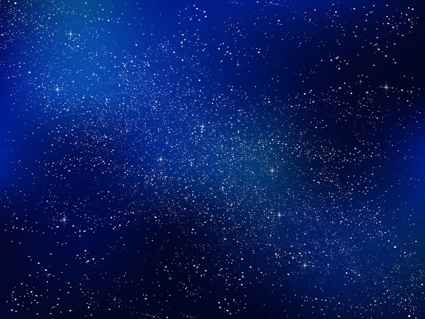 Night sky stars background - Vector, Image