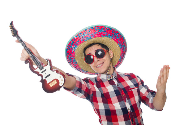 Drôle mexicain avec sombrero dans le concept - Photo, image