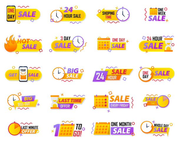Sale countdown badges - Vector, Image