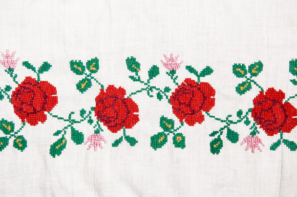 Embroidery flowers - Photo, Image