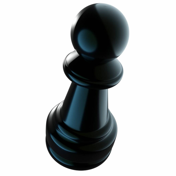 3D pion schaak illustratie - Foto, afbeelding
