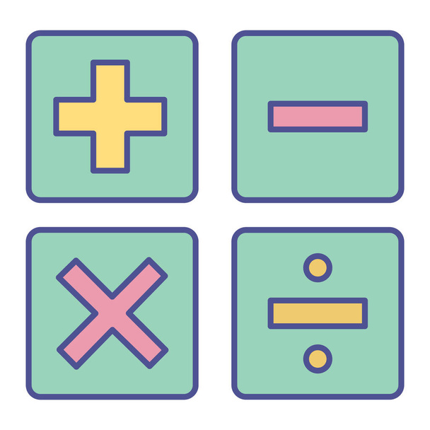 Kalkulator Izolowany wektor ikona che móc łatwo lub edytować - Wektor, obraz
