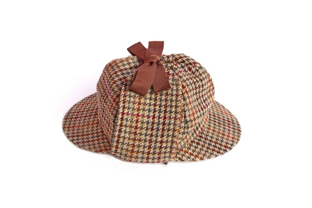 britischer Hirschjäger oder Sherlock Holmes Cap - Foto, Bild