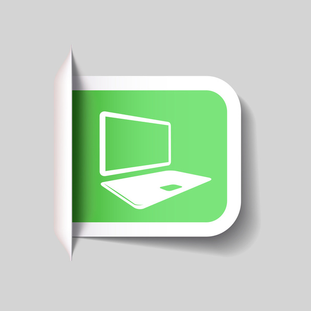 Computer icon - Vektor, kép