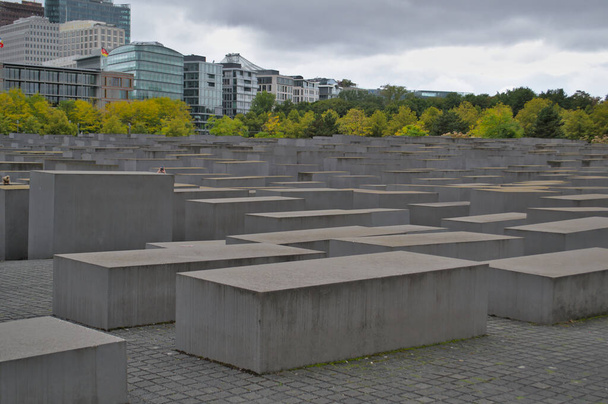 Berlin, Germany- September 18, 2021: Memorial to the victims of the Holocaust in Berlin. - 写真・画像