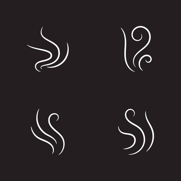 Plantilla de ilustración de diseño de icono de vector de humo - Vector, imagen