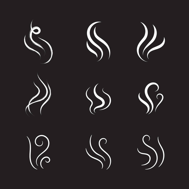 Illustration de conception d'icône vectorielle de fumée Modèle - Vecteur, image