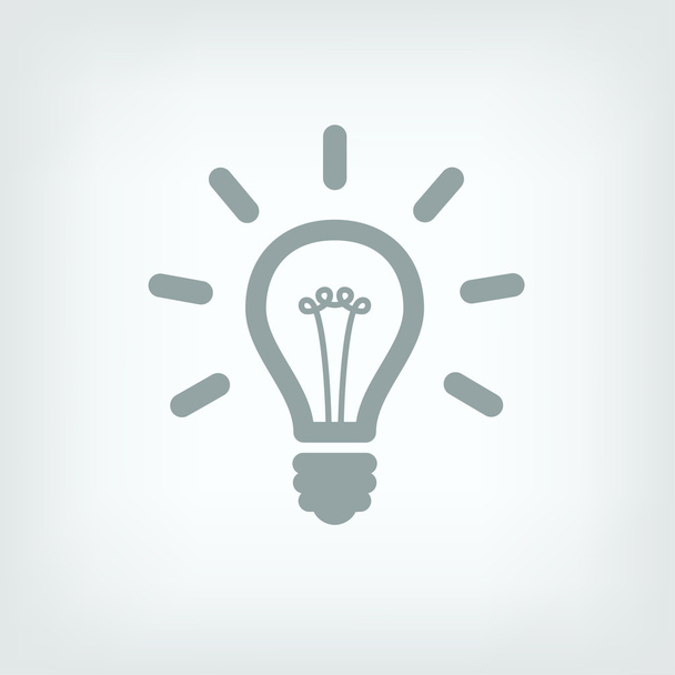 Light bulb icon - Vector, Image