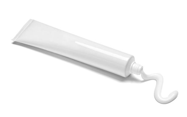 crema de belleza crema dental tubo blanco higiene cuidado de la salud - Foto, imagen