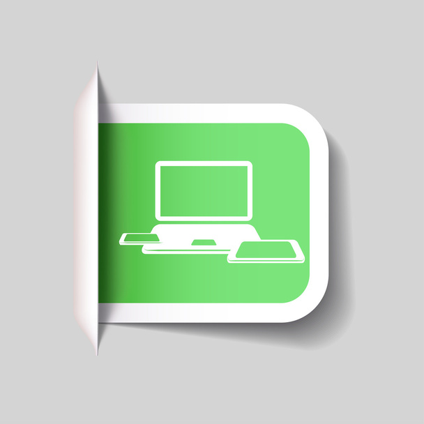 Computer icon - Vektor, obrázek