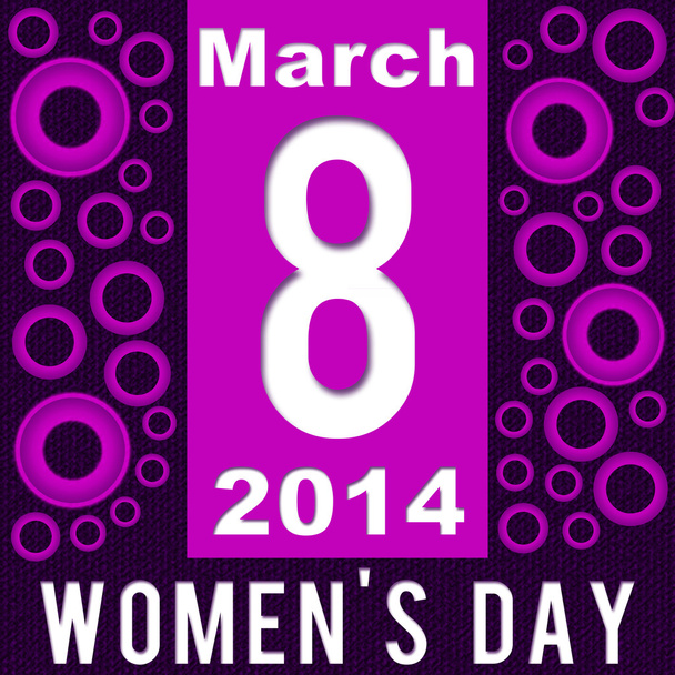 Journée des femmes pourpre cercles roses
 - Photo, image