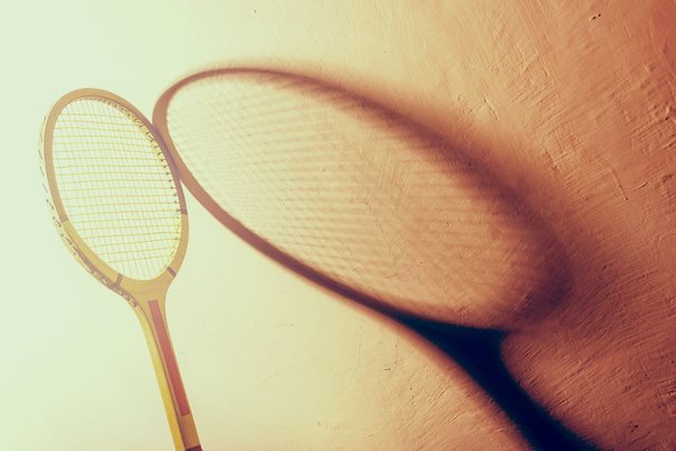 Raquete de ténis vintage
 - Foto, Imagem