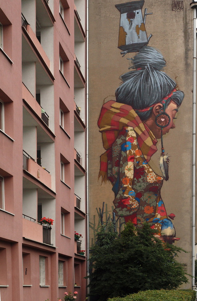 Mural en Lodz
. - Foto, imagen