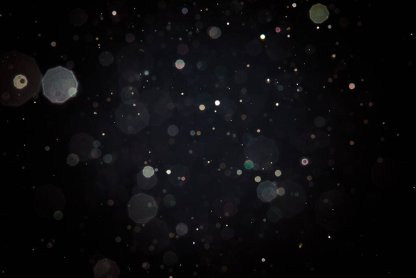 Abstrakti hämärä musta bokeh tausta - Valokuva, kuva