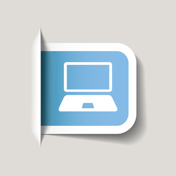 computer icon - Διάνυσμα, εικόνα