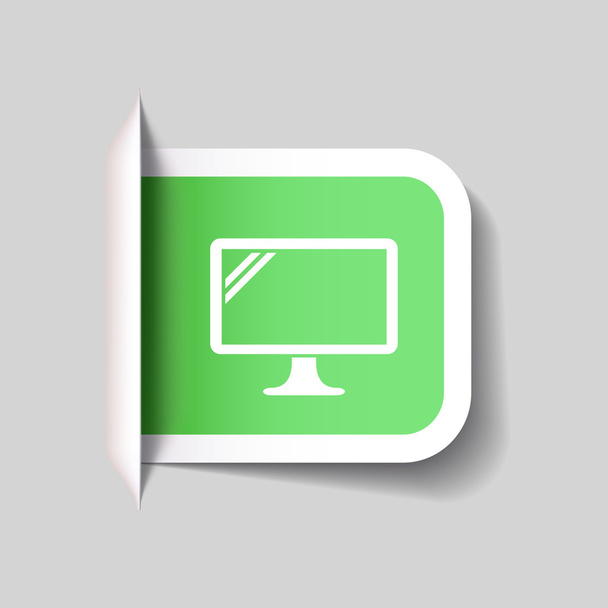 Computer icon - Vector, afbeelding