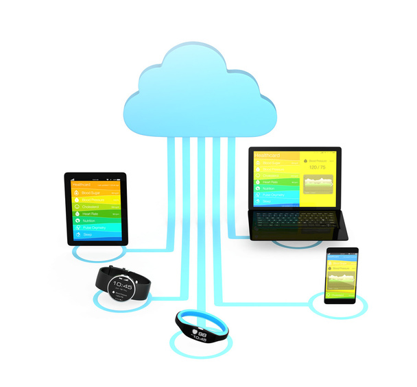 cloud computing koncepcja technologii dla zdrowia - Zdjęcie, obraz