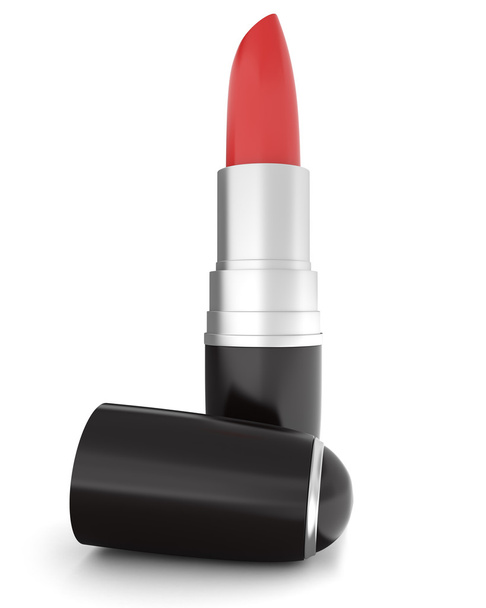 Red Women Lipstick - Fotoğraf, Görsel