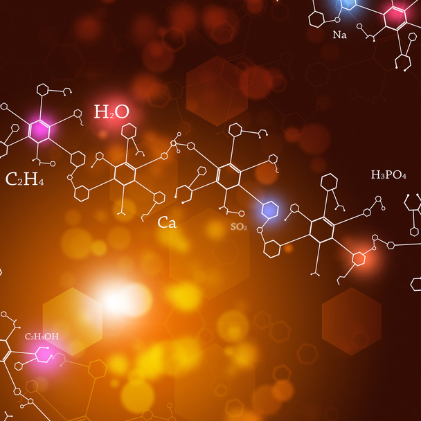 abstracte chemie achtergrond - Foto, afbeelding