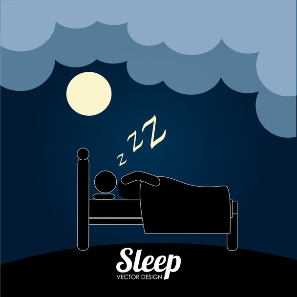 Sleep design - Vector, Image