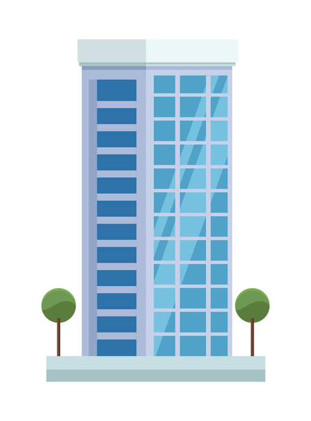 building urban facade - Vector, afbeelding