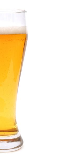 polovina pšeničné pivo ve sklenici - Fotografie, Obrázek