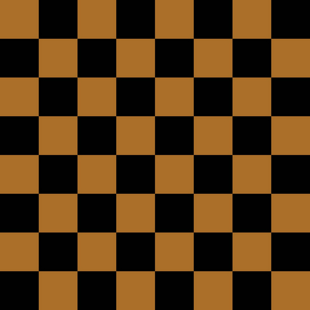 Tablica 8 na 8. Czarno-brązowe kolory szachownicy. Szachownica, szachownica. Wzór kwadratów. Kontekst. Powtarzalna tekstura. - Zdjęcie, obraz