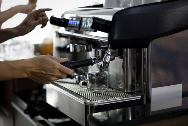  Cafe Making Coffee Preparation Service Concep - Foto, Bild