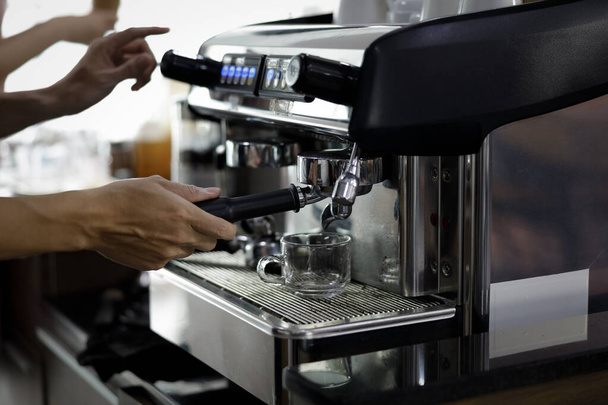  Cafe Making Coffee Preparation Service Concep - Photo, Image