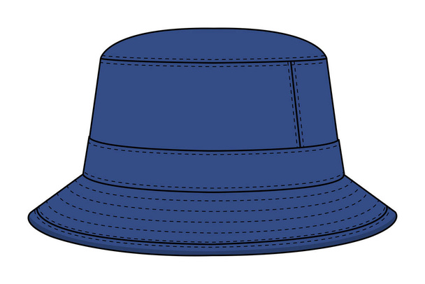 Εικόνα διανυσματικού προτύπου καπέλου κουβά  - Διάνυσμα, εικόνα