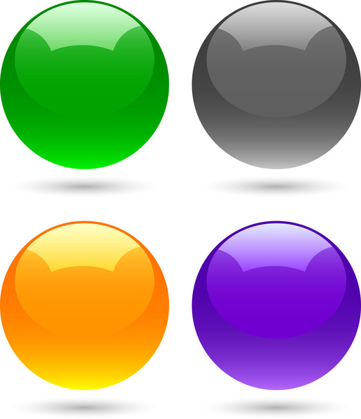 Glossy balls. - Vector, Image