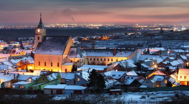 Beautiful view in Svaty Jur, Slovakia - Фото, изображение