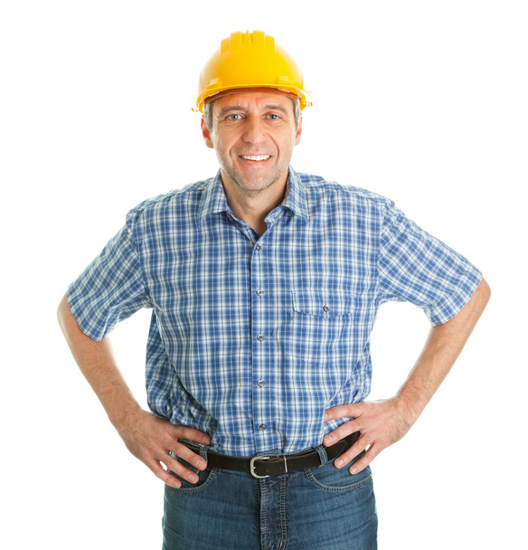 Worker wearing hard hat - Photo, image