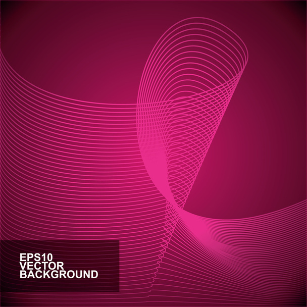 Abstract Wavy Lines Background - Vector, Image