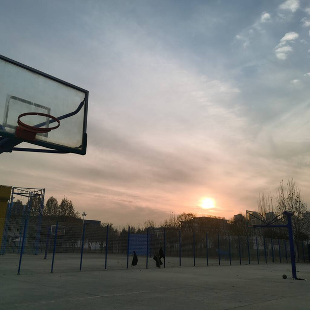 basketball court in the city - Foto, Imagem