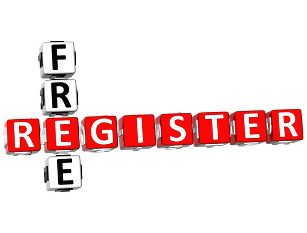 Registreer gratis kruiswoordraadsel - Foto, afbeelding
