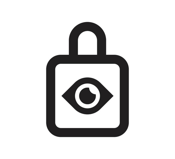 lock eye logo vector ontwerp template - Vector, afbeelding