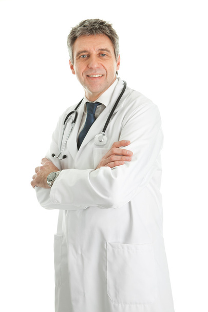 Smiling medical doctor man with stethoscope - Fotoğraf, Görsel