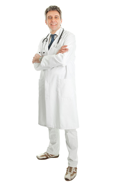 Smiling medical doctor man with stethoscope - Fotoğraf, Görsel