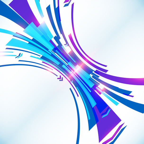 Blue abstract futuristic vector background - Foto, Bild