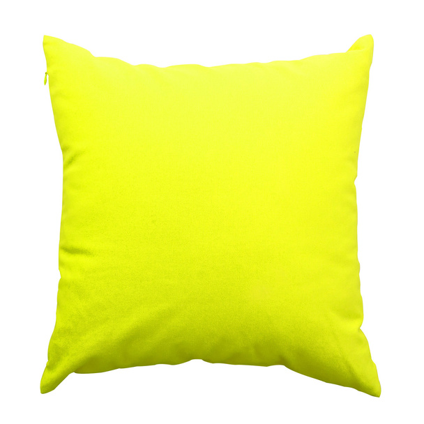 żółty poduszki na białym tle - Zdjęcie, obraz