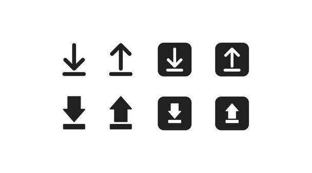 Download line simple icon. App button concept in vector flat style. - Vecteur, image