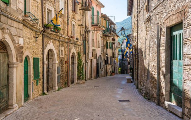 Scenic sight in Carpineto Romano, beautiful little town in the province of Rome, Lazio, Italy. - Фото, изображение