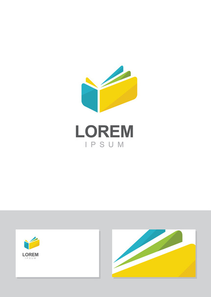 ビジネス カード テンプレートとロゴのデザイン要素 - ベクター画像