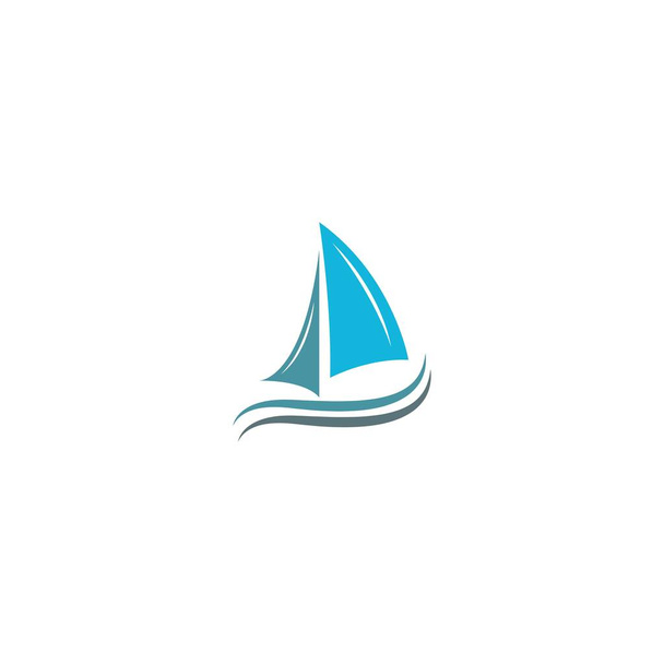 Hajós körutazás logó ikon design sablon vektor illusztráció - Vektor, kép